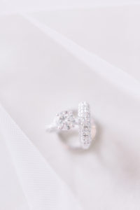Diamond Solitaire Engagement Ring and Diamond Tampa Bride Wedding Band | Tampa Wedding Photographer Shauna and Jordon Photography