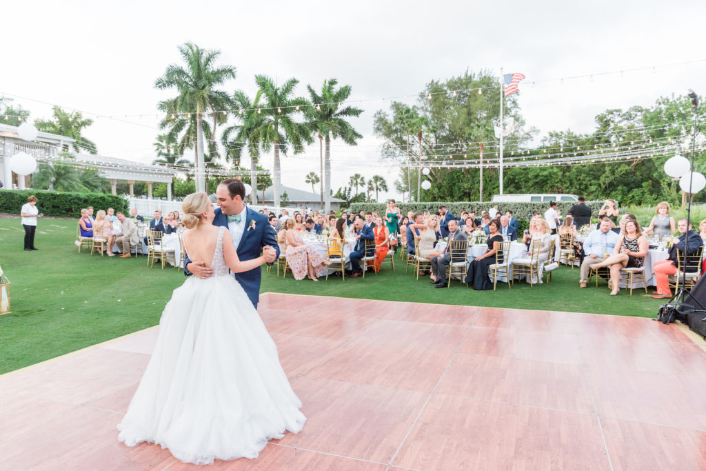 Bride and Groom Wedding First Dance | Musicians Bay Kings Band | Sarasota Wedding Venue The Resort at Longboat Key Club