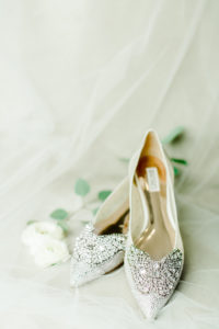 Badgley Mischka Designer Rhinestone Pointy Toe Bride Wedding Shoes