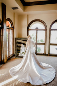 White Allure Ballgown Wedding Dress with Long Train | Tampa Bay Wedding Photographer Lifelong Photography Studio