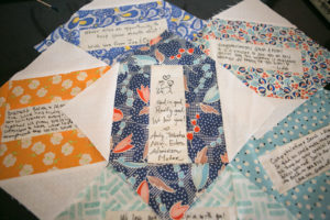 Personalized Colorful Patterned Fabric Squares | Wedding Photographer Carrie Wildes Photography