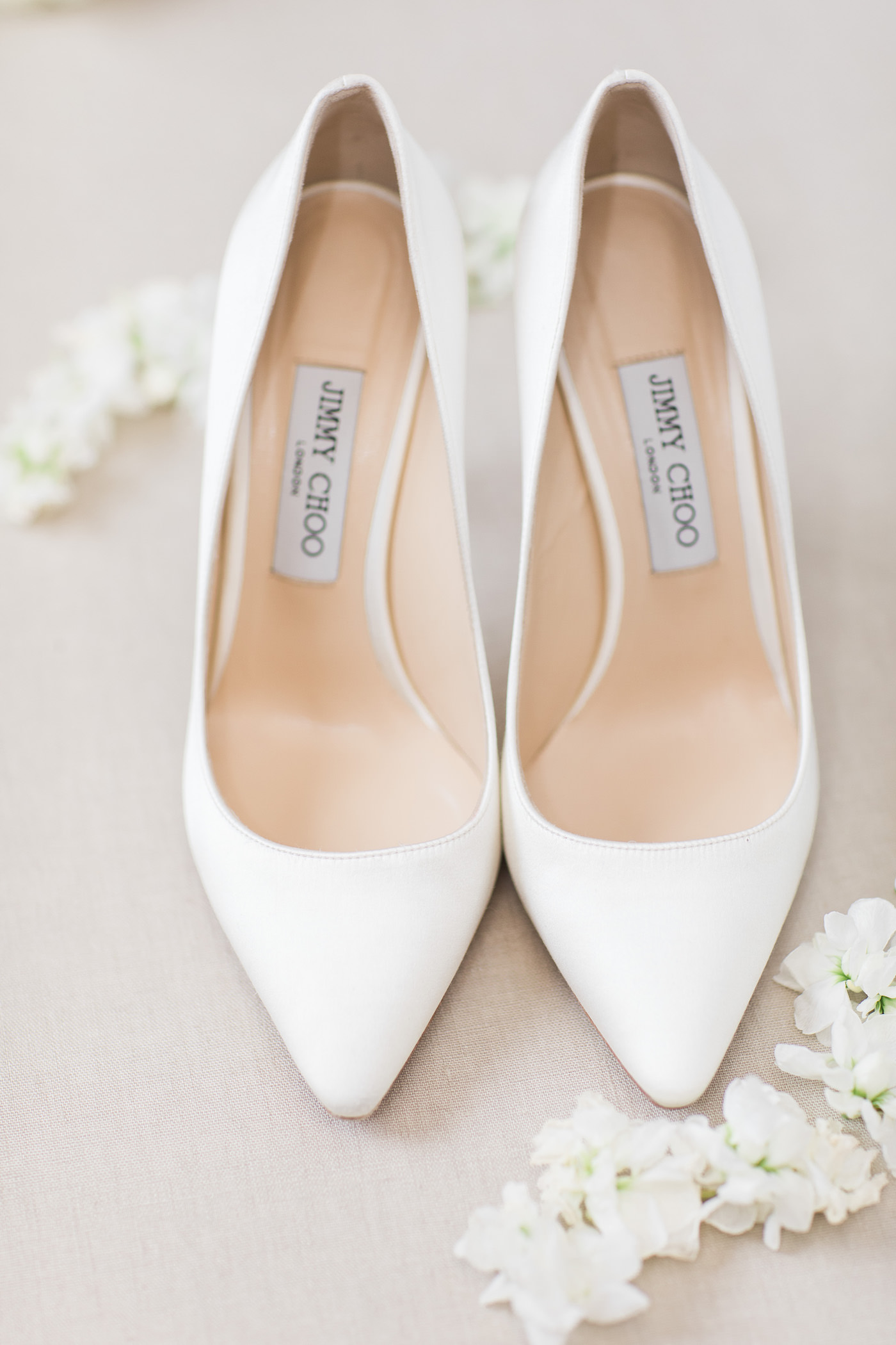 Pointy Toe Jimmy Choo Designer Bridal Heels | Wedding Shoe Shot