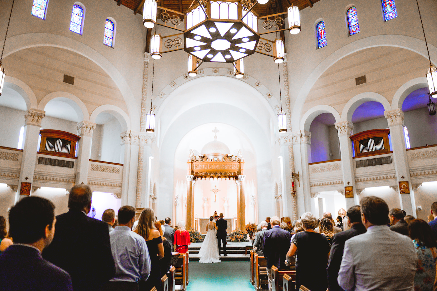 Indoor Church Catholic Wedding Ceremony in St. Pete Florida