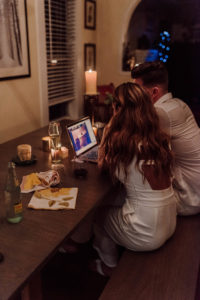 Intimate COVID Elopement Reception Dinner | Virtual Wedding Live Stream