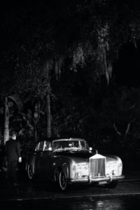 Black and White Classic Car - Getaway Car | Florida Wedding