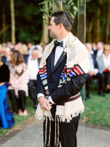 Florida Groom Waiting During Wedding Ceremony, Traditional Jewish Outdoor Wedding