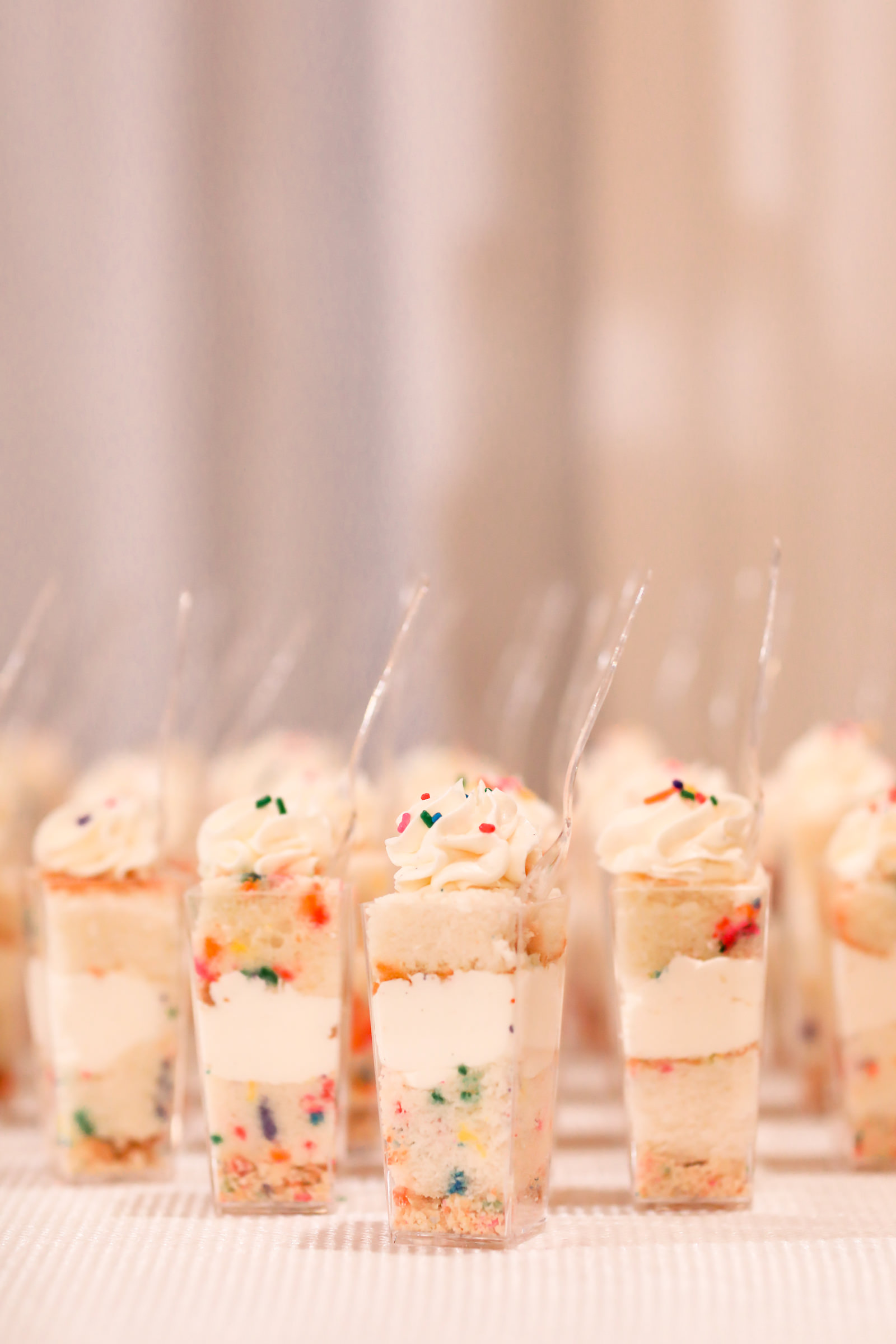 Fun Creative Individual Confetti Cake Cups | Tampa Bay Cake Company