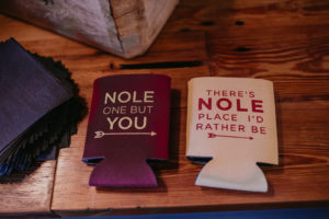 Florida State University Wedding Koozie