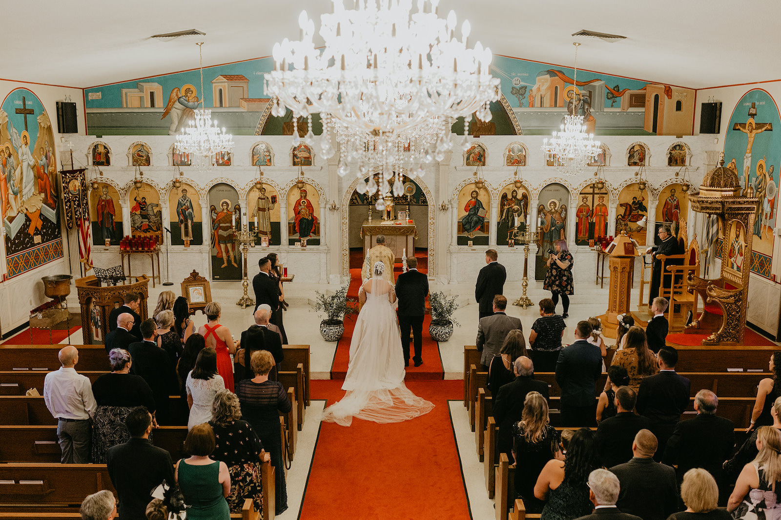 St. Petersburg Florida Traditional Greek Orthodox Church Wedding Ceremony