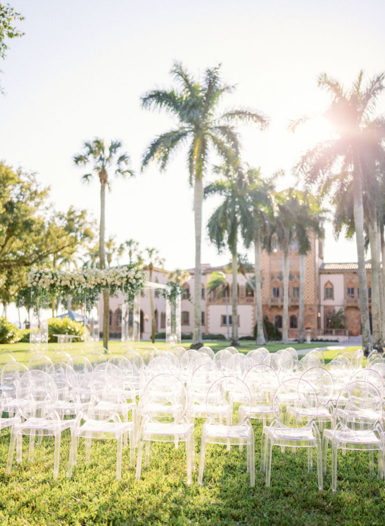 Luxurious White, Modern, And Romantic Sarasota Garden Wedding ...