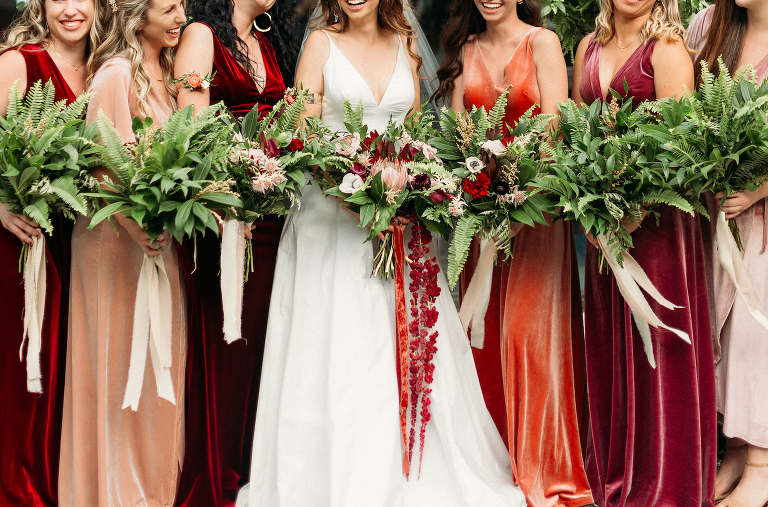 Burgundy Boho-Inspired Tampa Heights Wedding | Armature Works