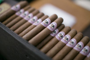 Tampa Wedding Custom Cigar Favors with Bride and Groom Photo Label Wraps | Cigar City Tampa Wedding Inspiration