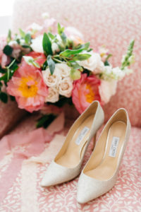 Silver Glitter Designer Jimmy Choo Pointed Toe Bridal Wedding Shoes