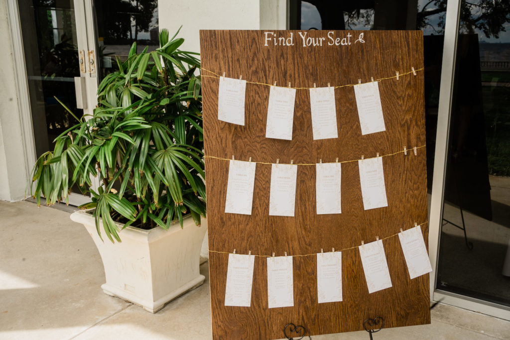 Wood Rustic Wedding Seating Chart Clothesline with Clothespin Table Cards