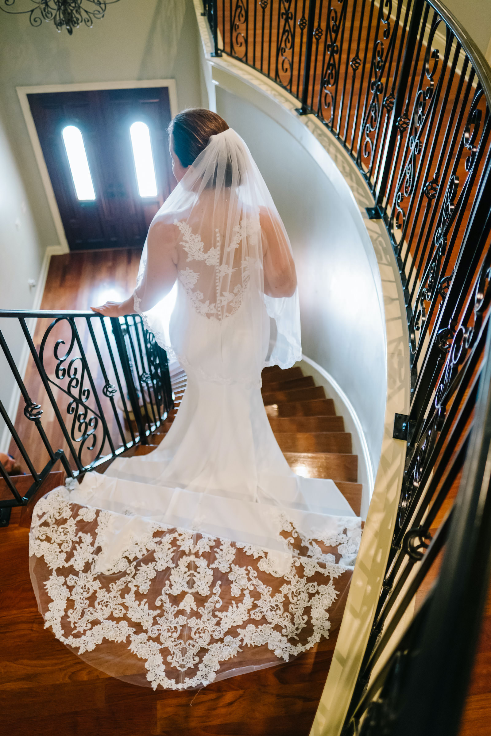 Tampa Bay Bride Walks Down the Staircase at Private Residence Home ...