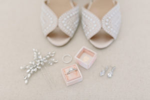 Diamond Engagement Ring in Blush Pink The Mrs Velvet Ring Box, Bride Wedding Accessories