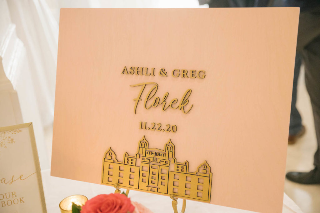 Modern and Unique Wood Laser Cut Custom Signage for Wedding
