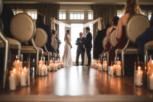 Tampa Bride and Groom Exchanging Vows During Wedding Ceremony | St. Pete Wedding Venue The Birchwood