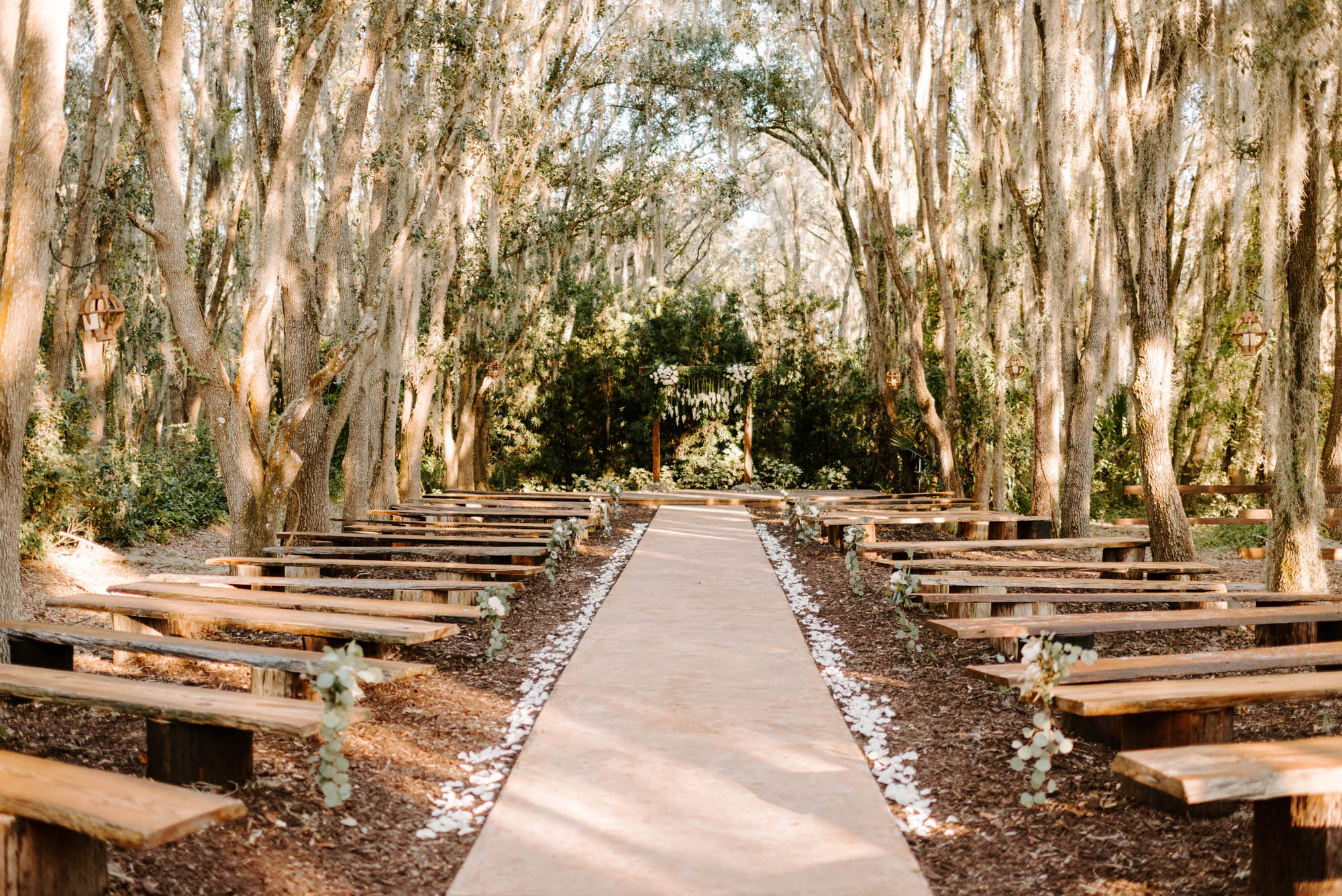 Enchanted Outdoor Greenery Wedding Florida Rustic Barn Weddings 