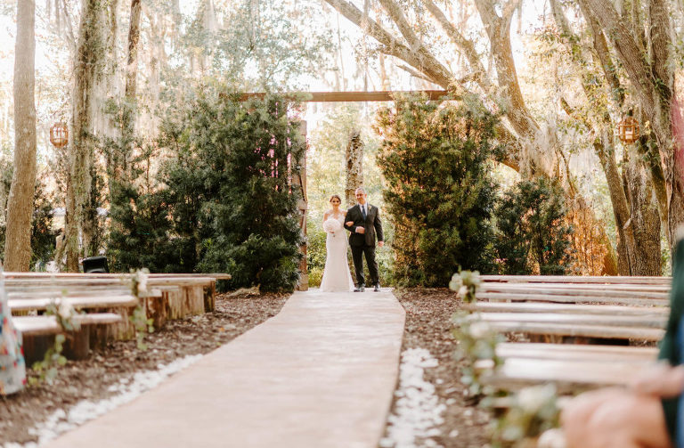 Enchanted Outdoor Greenery Wedding Florida Rustic Barn Weddings