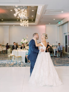 Florida Bride and Groom First Dance as Mr and Mrs | Tampa Bay Wedding DJ Grant Hemond and Associates | Wedding Venue Hyatt Regency Clearwater Beach