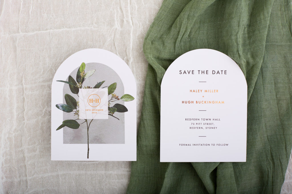 Save-the-Date Greenery Garden Wedding Invitation Stationery Ideas | Paperlust