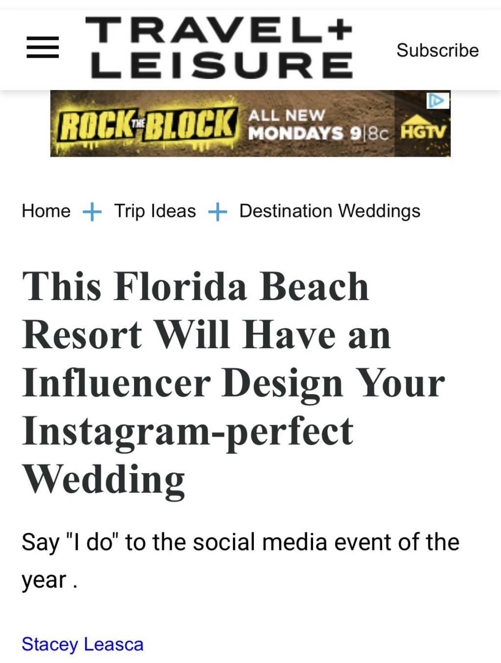 St. Pete Beach Wedding Venue Bellwether Beach Resort Styled with Love Influencer Designed Wedding by Marry Me Tampa Bay Travel + Leisure Article