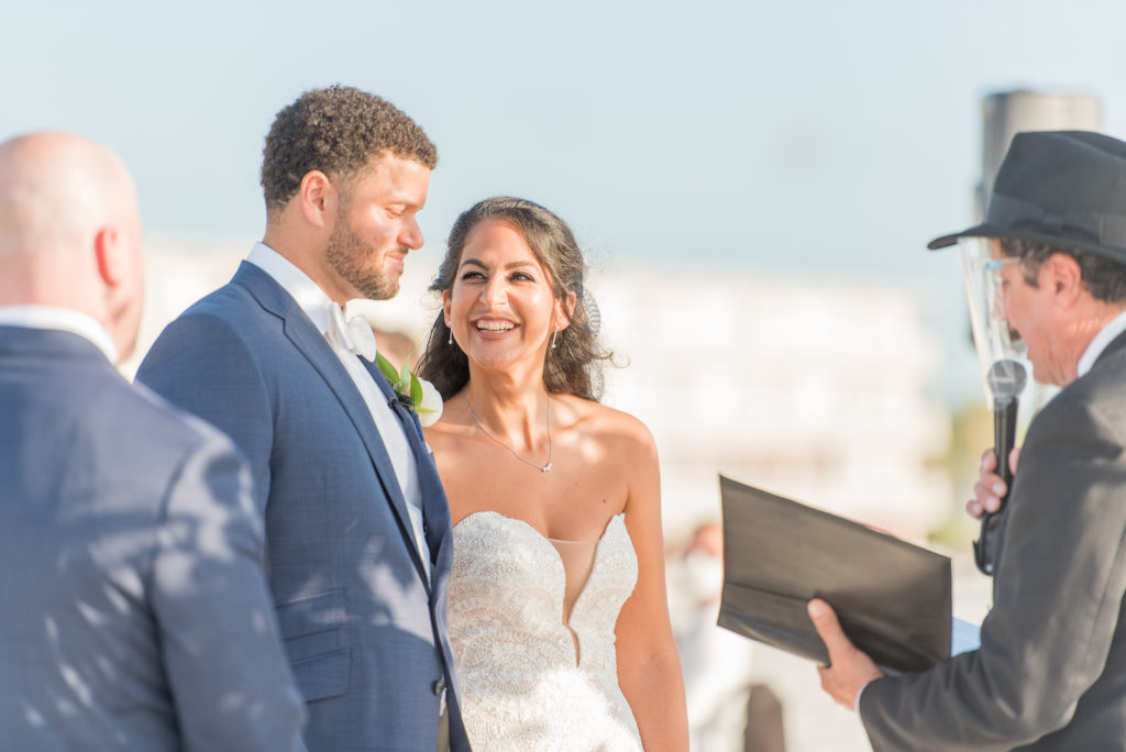 Florida Bride and Groom Exchanging Wedding Vows on the Beach | Tampa Bay Wedding Photographer Kera Photography