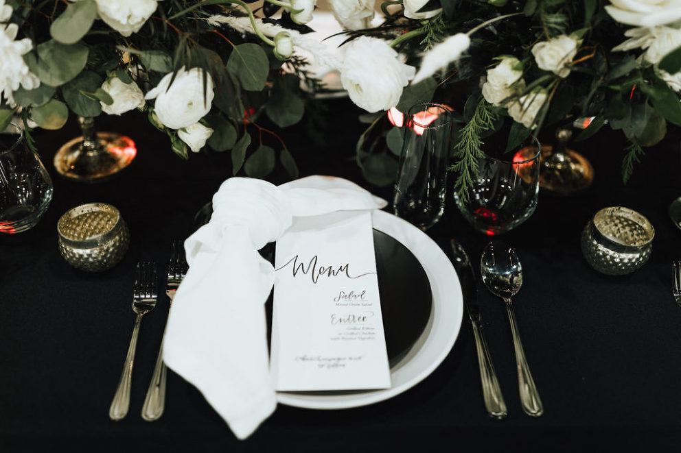 Modern Winter Inspired Wedding Shoot | White Rock Canyon