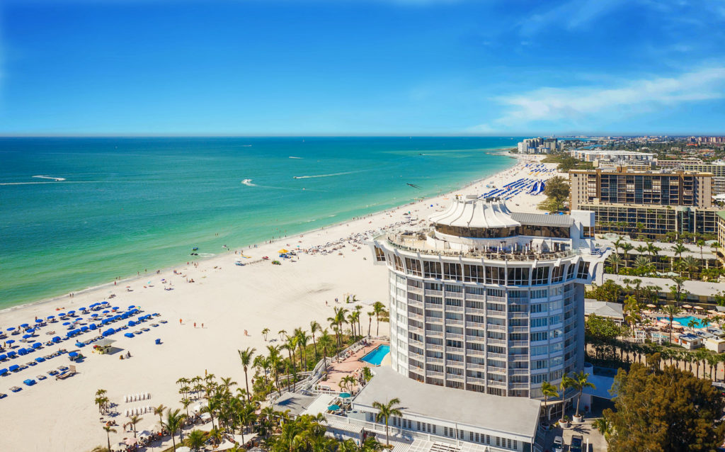 St. Pete Beach Wedding Venue Bellwether Beach Resort Aerial View