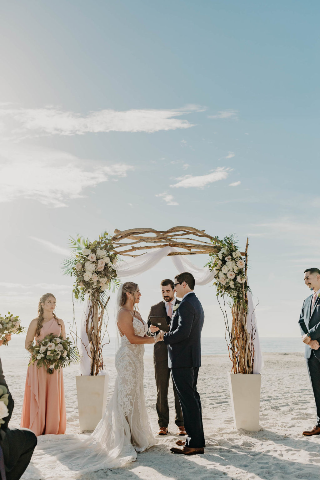 Whimsical Wedding Arch for Beach Wedding | Sarasota Wedding at Longboat Key Club