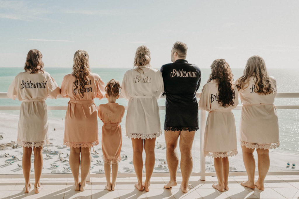 Bride Squad Getting Ready on the Big Day | Florida Beach Wedding Venues