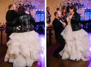 Bride and Groom Dance | Leather Wedding Jacket