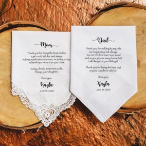 Personalized Wedding Handkerchief | Etsy
