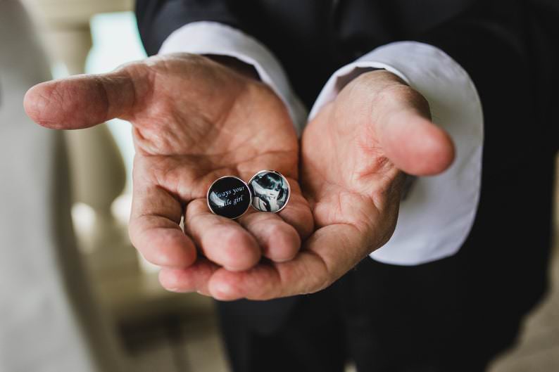 Father's Day Wedding Gift Custom Monogrammed Photo Message CufflinksEtsy