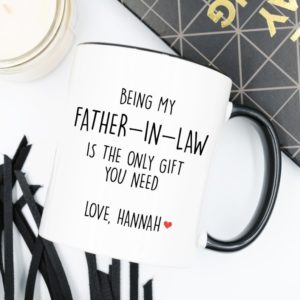 Father's Day Wedding Gift Custom Monogrammed Father-in-Law Coffee Mug Etsy