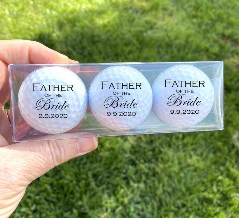 Father's Day Wedding Gift Custom Monogrammed Golf Balls Etsy