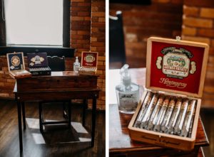 Unique Wedding Favors, Cigar Boxes for Guests, Arturo Fuente Imported Cigars Hemingway, Covid 19 Safe Hand Sanitizer | Ybor Wedding Venue J.C. Newman Cigar Co.