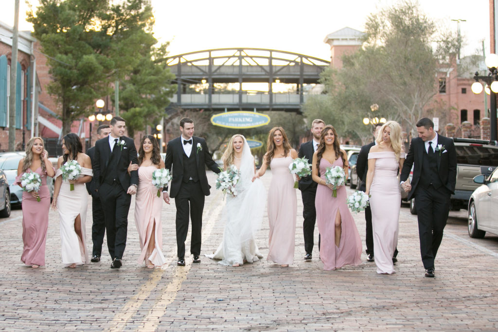 Bridal Party | Downtown Tampa Wedding Bridal Party Portrait | Carrie Wildes Photography