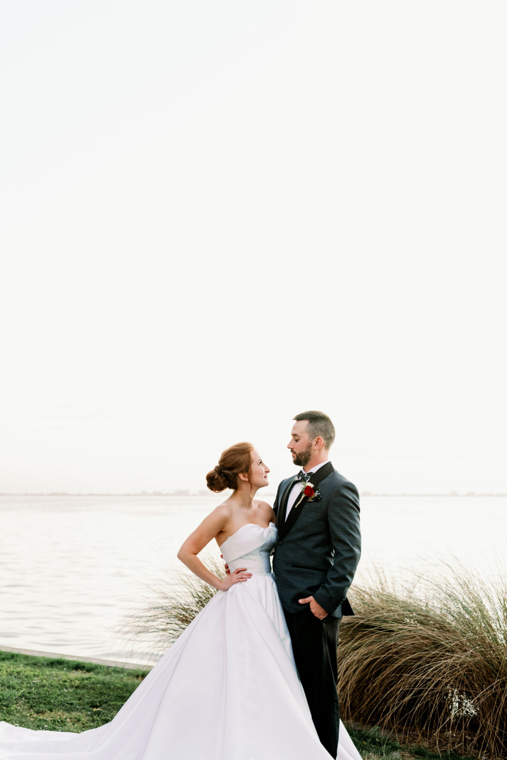 Timeless Bride and Groom Romantic Photo | Tampa Bay Wedding Photographer Dewitt for Love Photography | Sarasota Wedding Venue Powel Crosley Estate