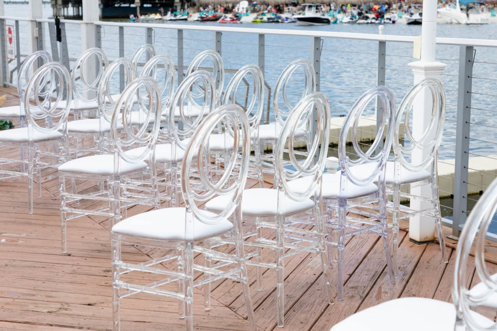 Modern Clear Acrylic Ghost Wedding Ceremony Chairs
