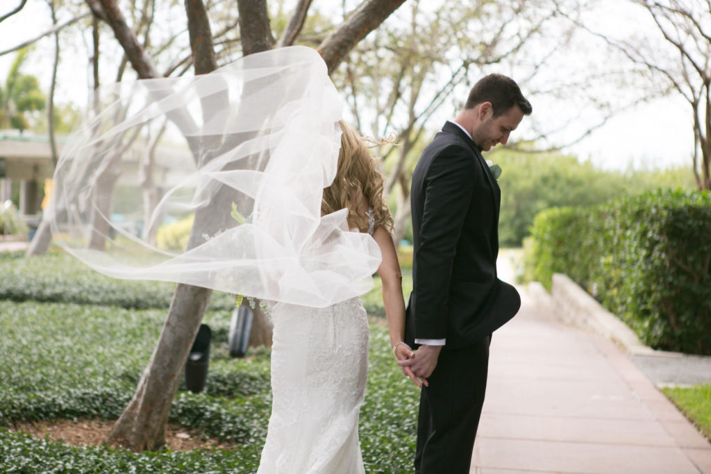 Wedding Veil | Couple Portraits | First Touch Wedding Portrait