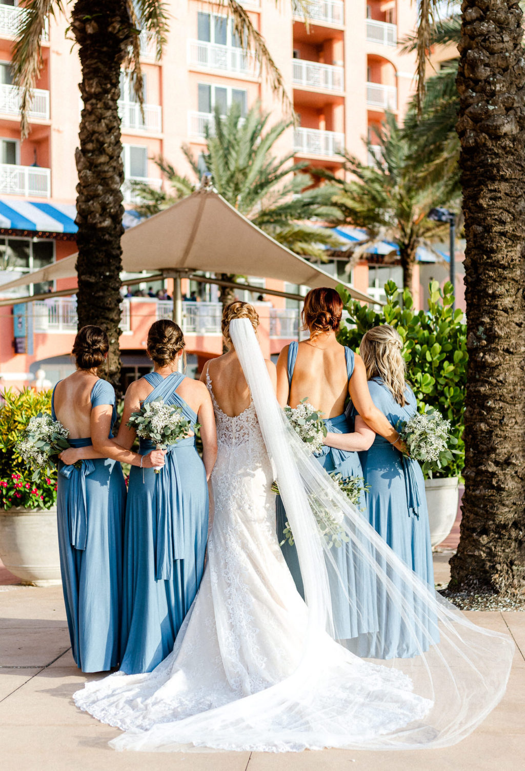 Bridesmaid Wedding Dresses | Dusty Blue Bridesmaids
