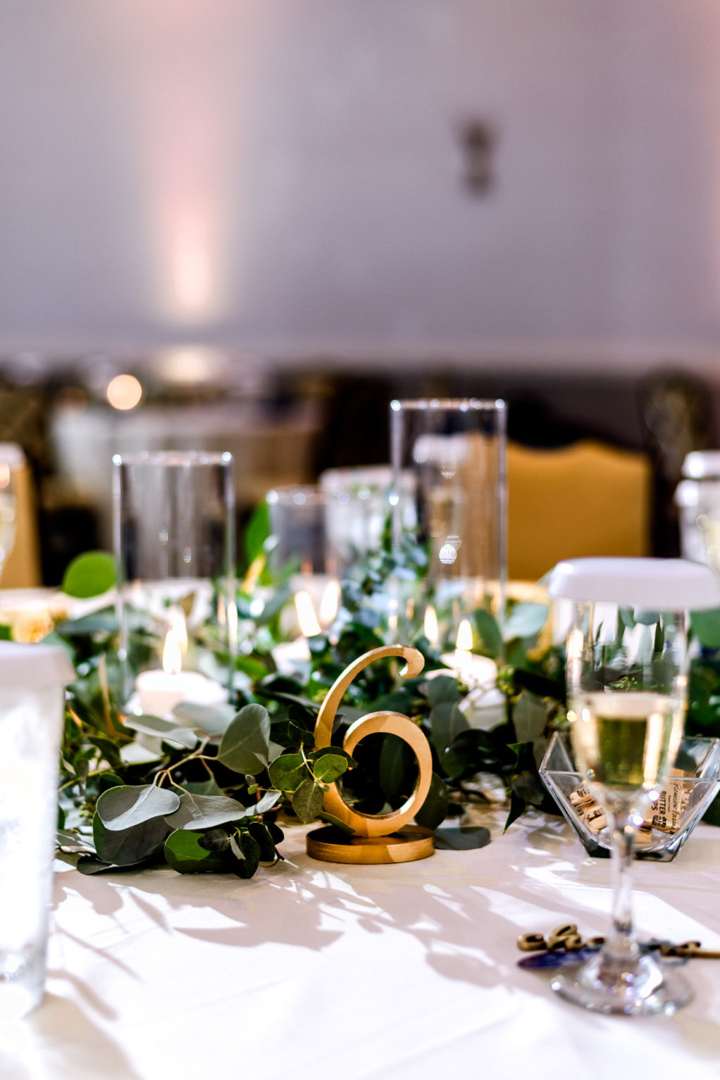Wedding Reception Gold Table Numbers| Hyatt Regency Clearwater Beach Florida
