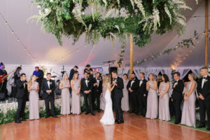Florida Classic Bride and Groom First Dance Wedding Reception Under Tent