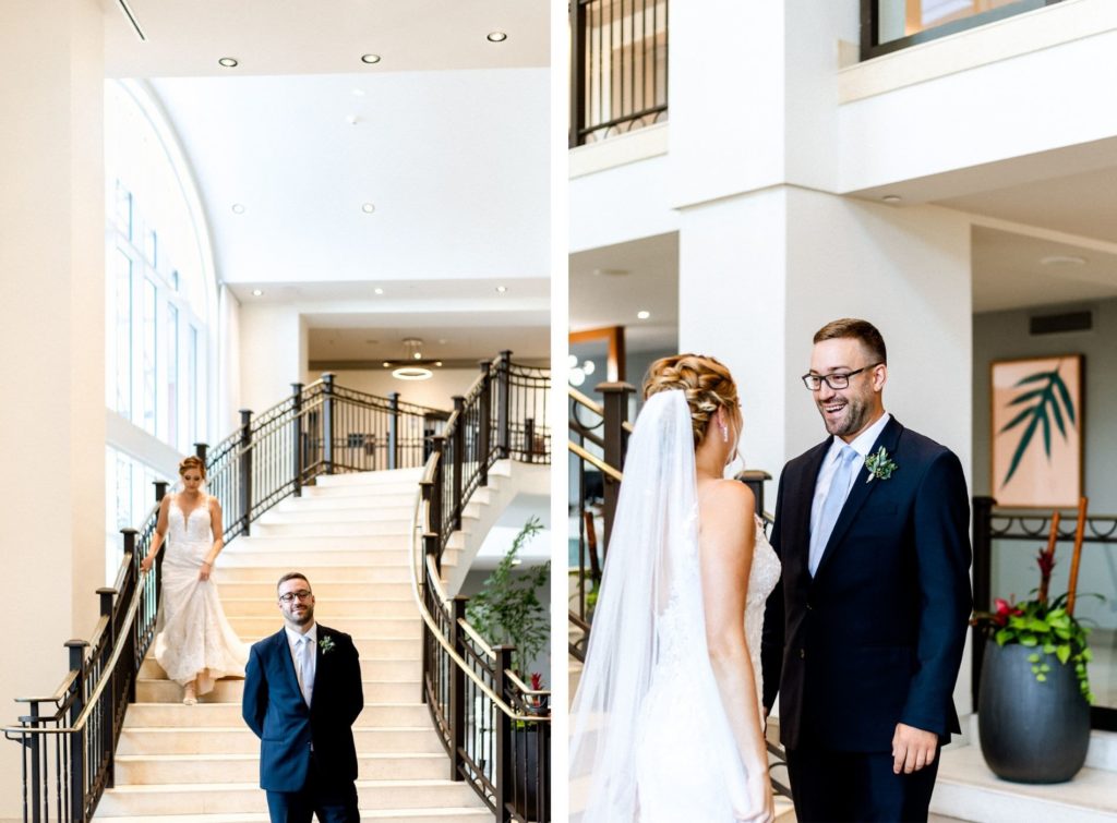 First Look for Florida Wedding Couple | Dewitt for Love Photography
