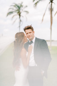 Creative Bride and Groom Veil Wedding Photo | Tampa Bay Wedding Photographer Kera Photography
