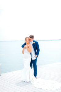 Bride and Groom Wedding Portrait | Tampa Bay Waterfront Wedding | Planner Special Moments Event Planning