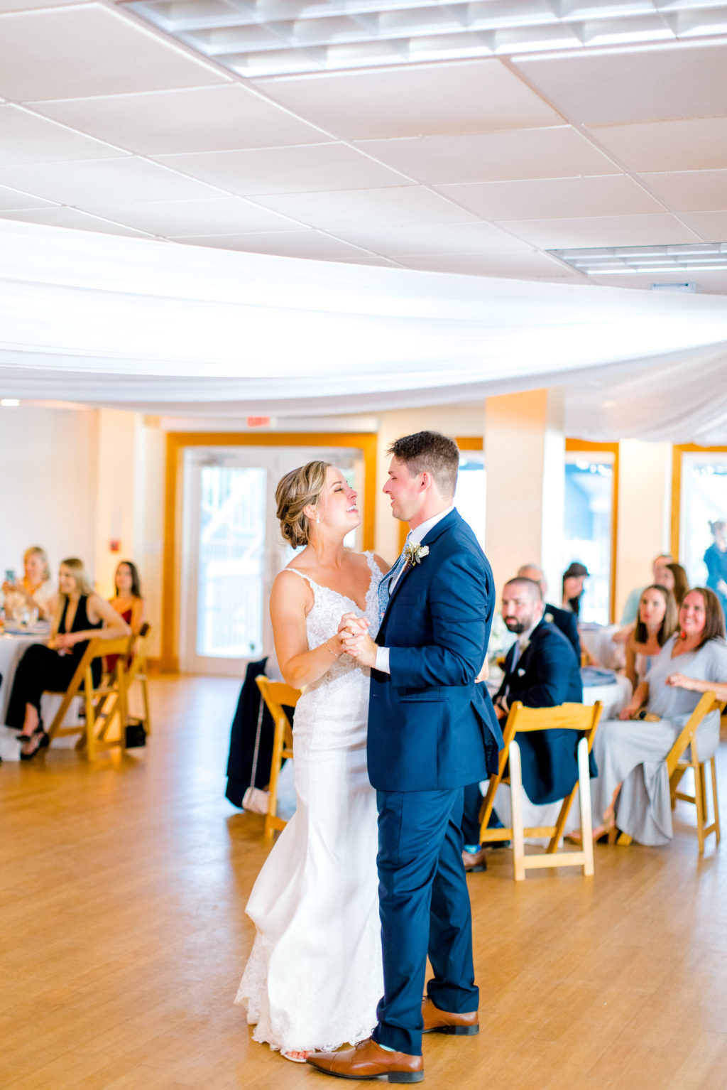 Bride and Groom First Dance at Wedding Reception Portrait | Tampa Bay DJ Grant Hemond and Associations