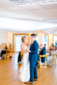 Bride and Groom First Dance at Wedding Reception Portrait | Tampa Bay DJ Grant Hemond and Associations